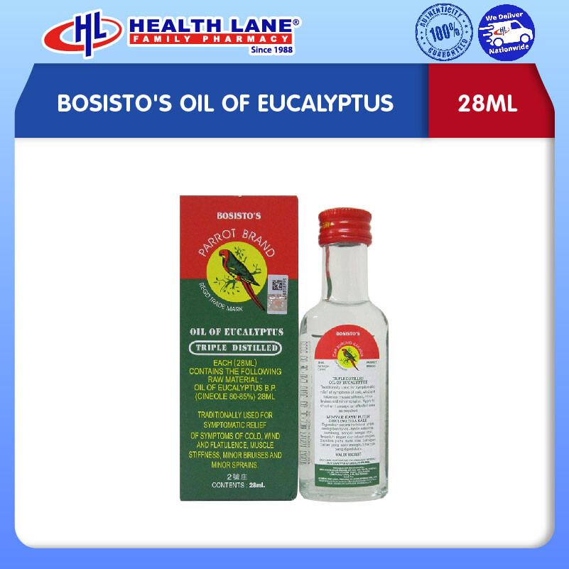 BOSISTO'S MINYAK OF EUCALYPTUS 28ML